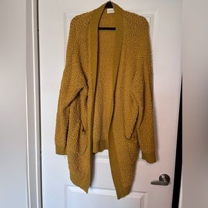 Golden Yellow Cardigan 2X